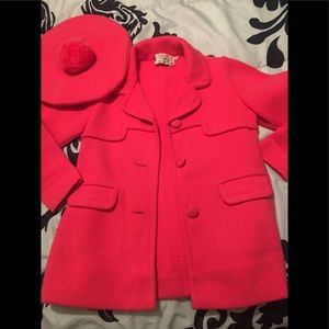 Cute sweater jacket and hat